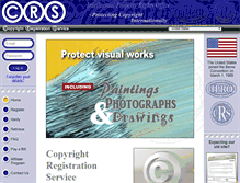 Tablet Screenshot of copyrightregistrationservice.com